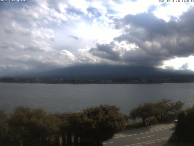 河口湖からの富士山