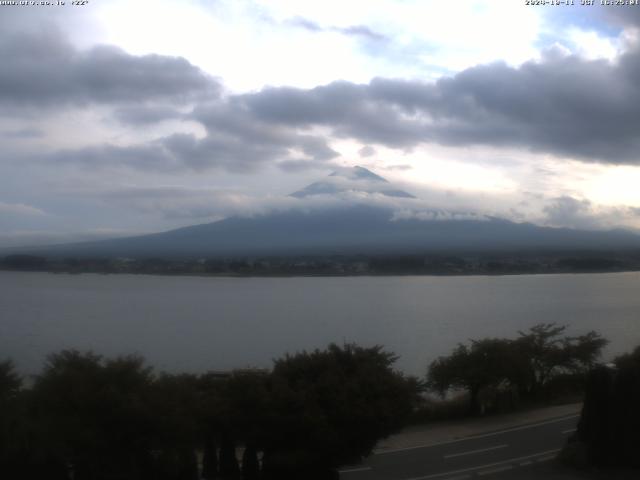 河口湖からの富士山