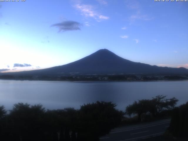 河口湖からの富士山