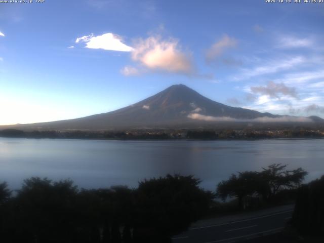 河口湖からの富士山