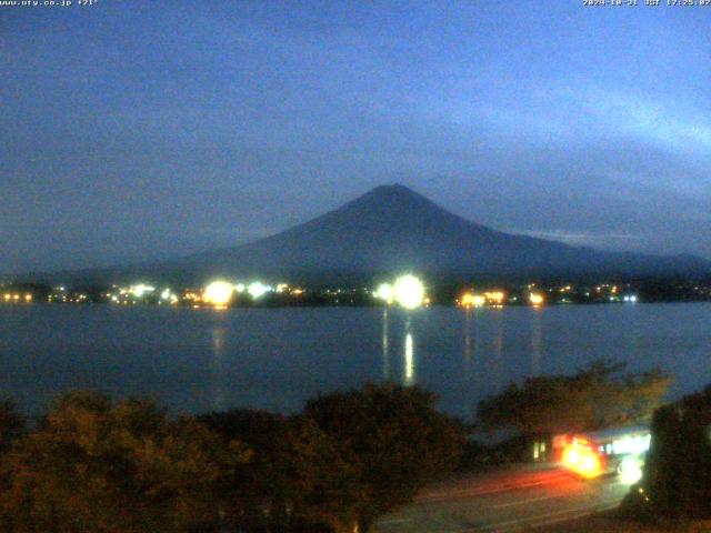 河口湖からの富士山