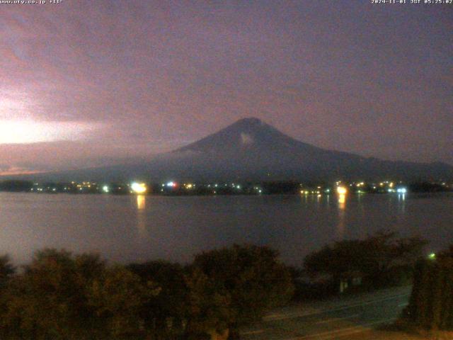 河口湖からの富士山