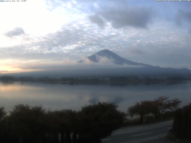 河口湖からの富士山