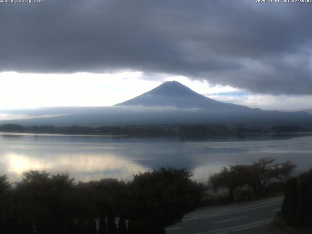 河口湖からの富士山