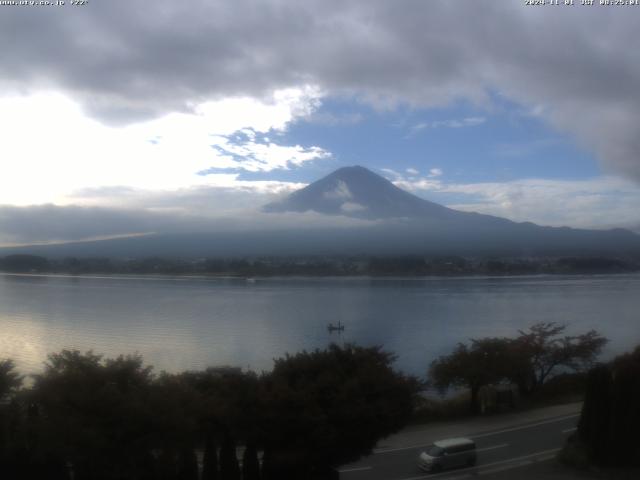 河口湖からの富士山