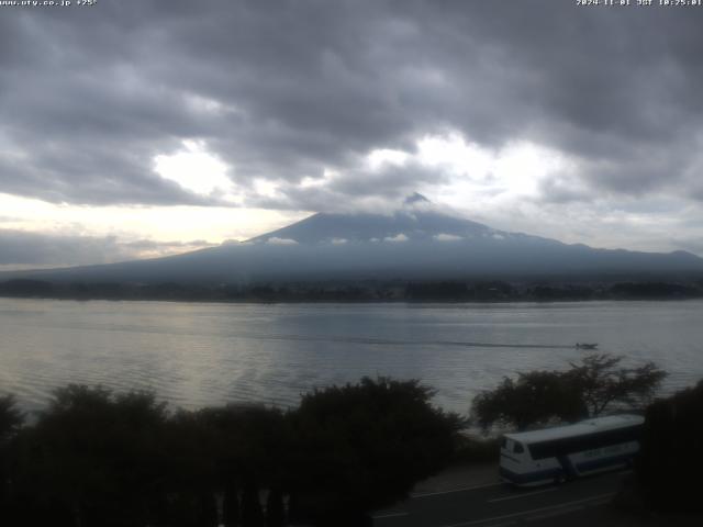 河口湖からの富士山