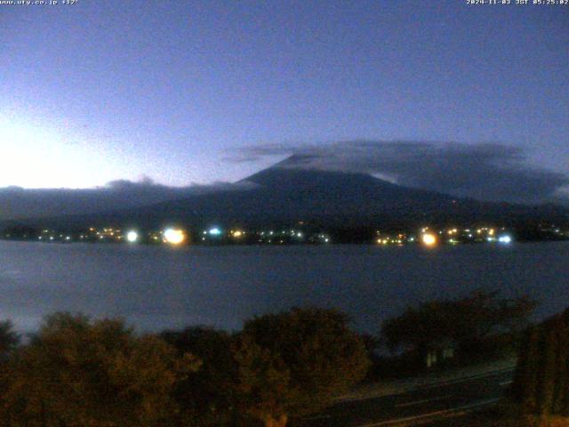 河口湖からの富士山