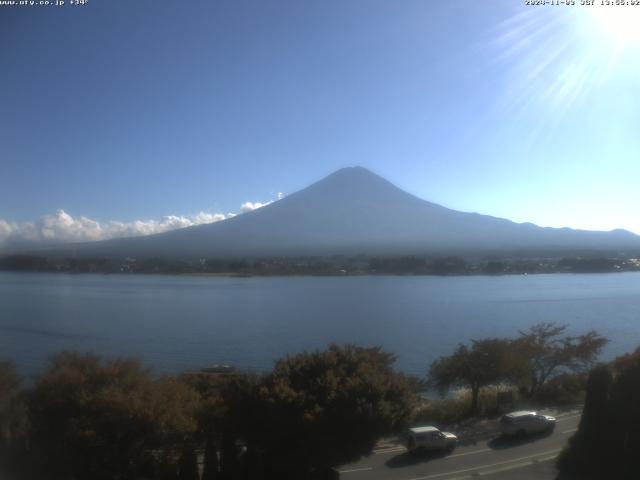 河口湖からの富士山