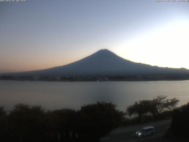 河口湖からの富士山