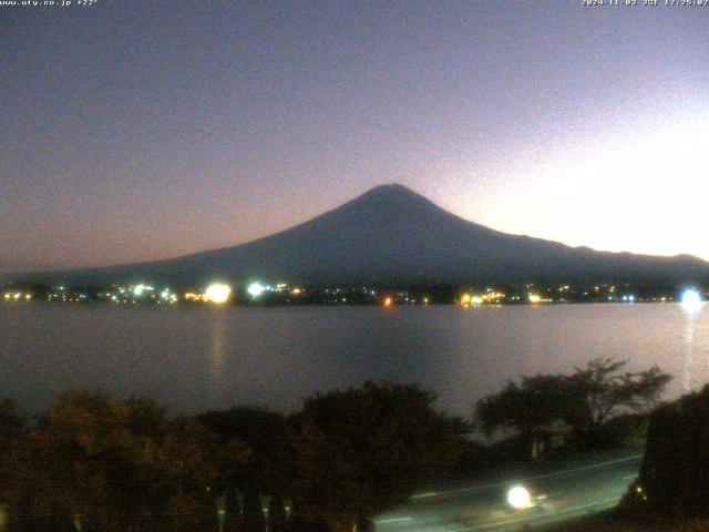 河口湖からの富士山