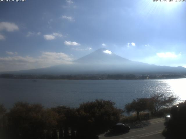 河口湖からの富士山