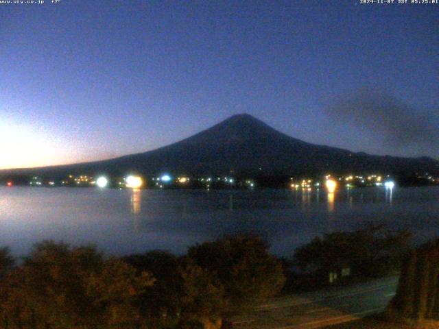 河口湖からの富士山