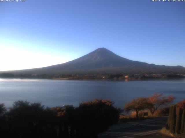 河口湖からの富士山