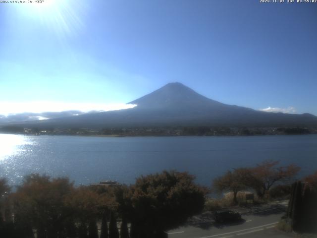 河口湖からの富士山