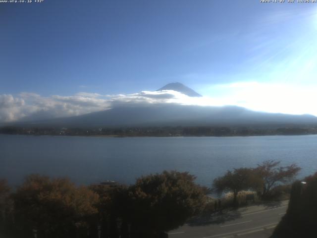 河口湖からの富士山