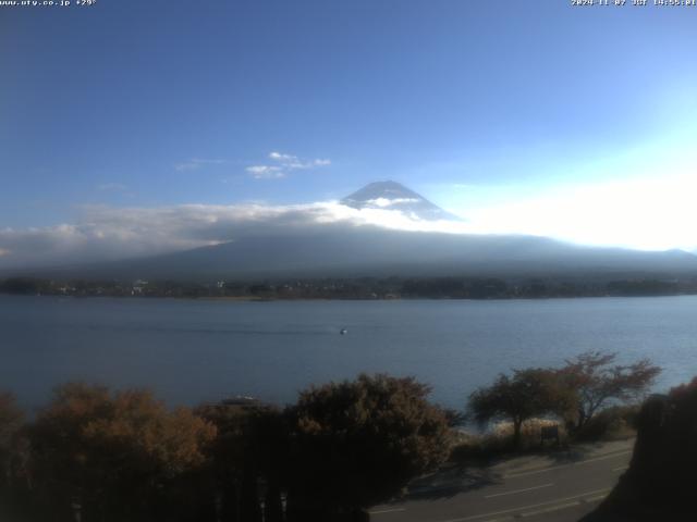 河口湖からの富士山