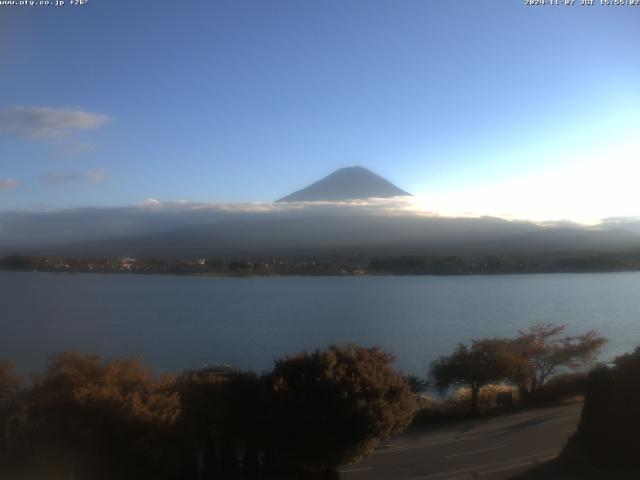 河口湖からの富士山