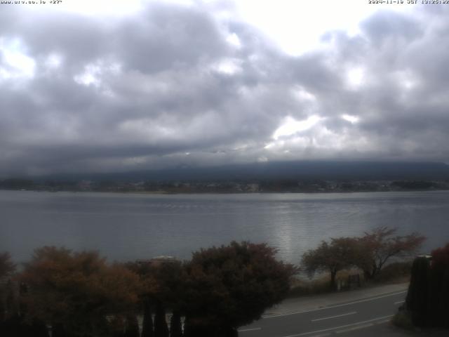 河口湖からの富士山