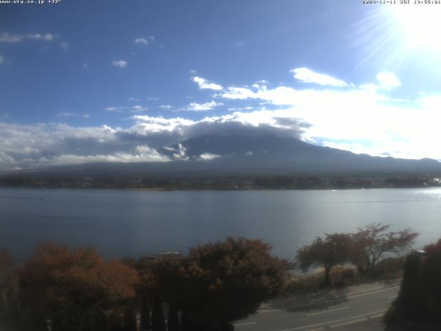 河口湖からの富士山