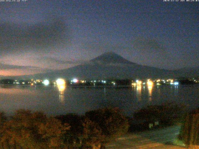 河口湖からの富士山