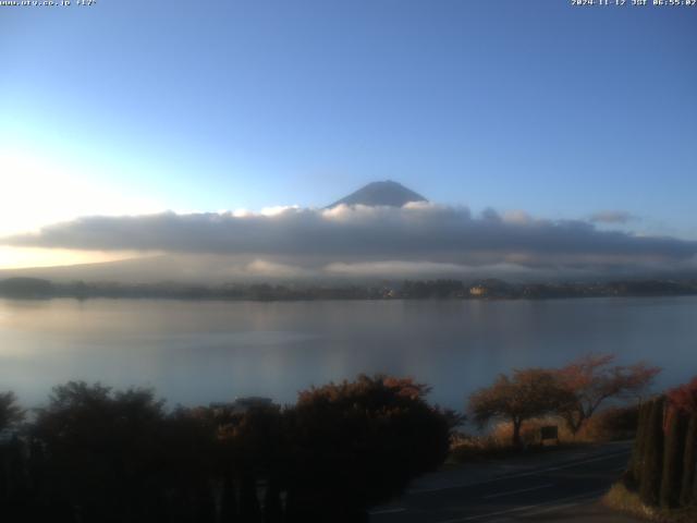 河口湖からの富士山