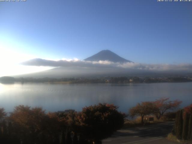 河口湖からの富士山