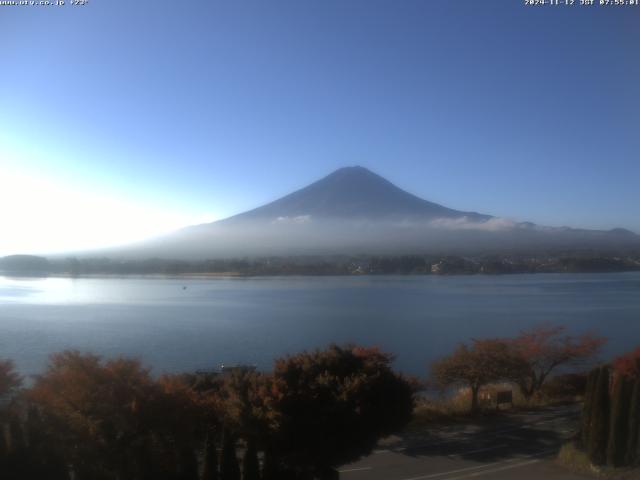 河口湖からの富士山