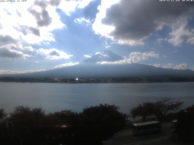 河口湖からの富士山