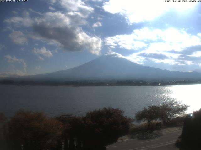 河口湖からの富士山