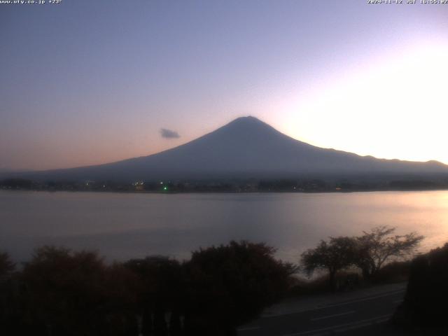 河口湖からの富士山