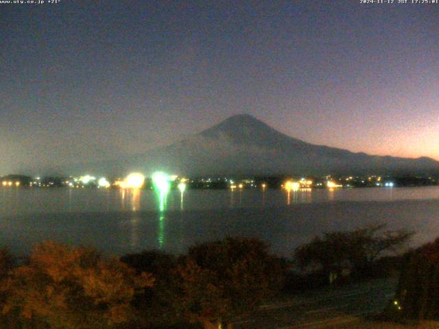 河口湖からの富士山