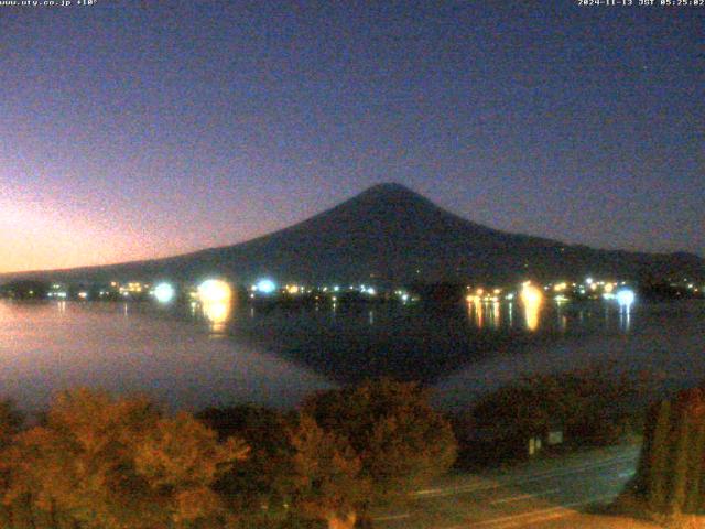 河口湖からの富士山