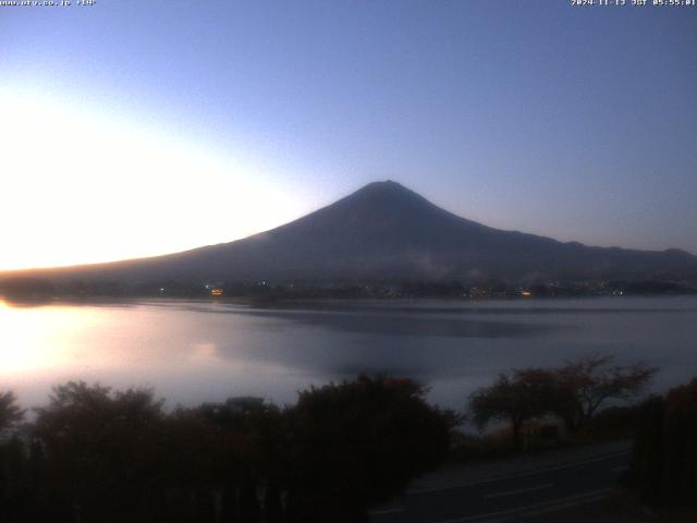 河口湖からの富士山