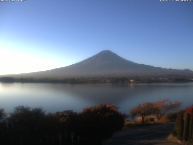 河口湖からの富士山