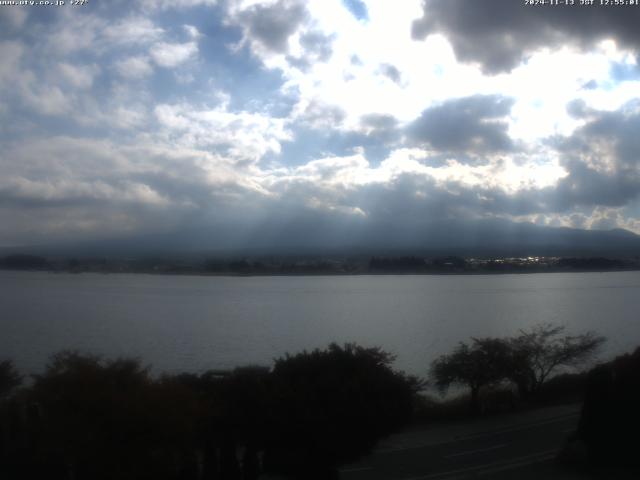 河口湖からの富士山