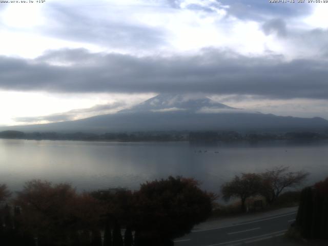 河口湖からの富士山