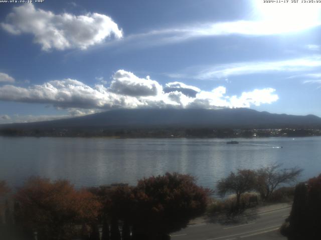 河口湖からの富士山