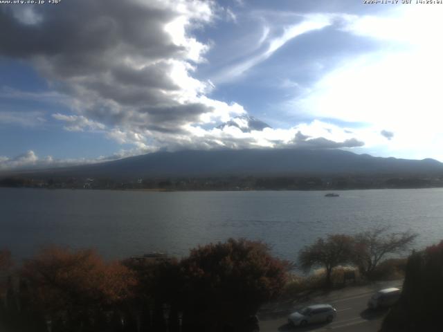 河口湖からの富士山