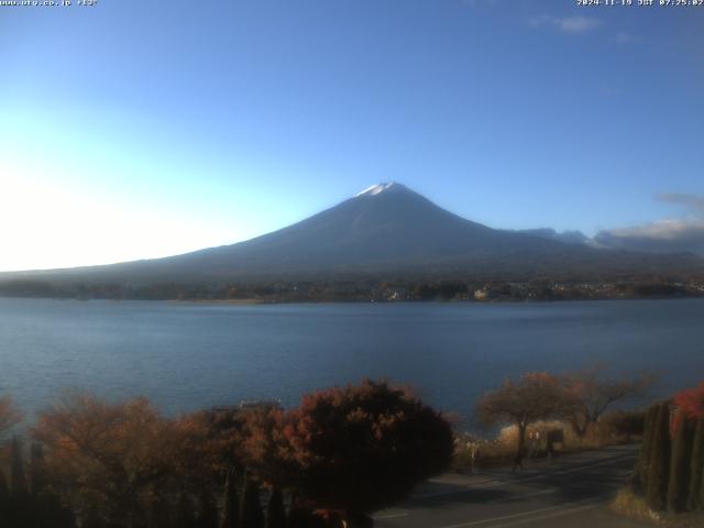 河口湖からの富士山