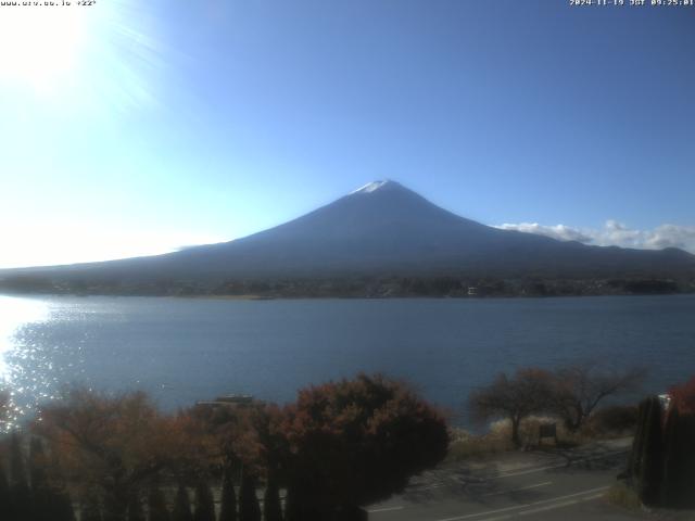 河口湖からの富士山