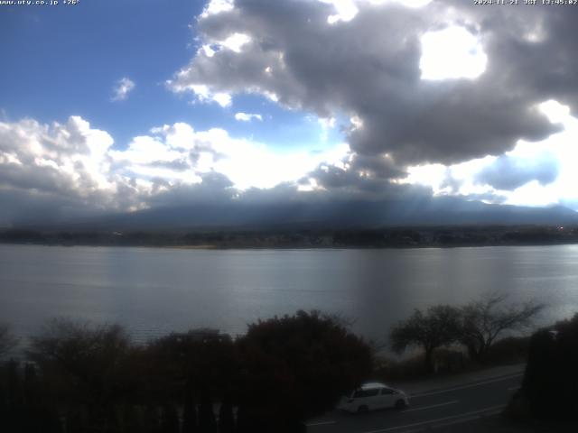 河口湖からの富士山