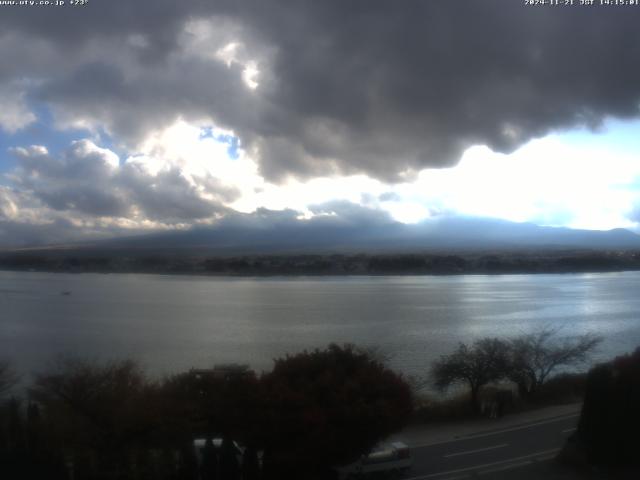 河口湖からの富士山