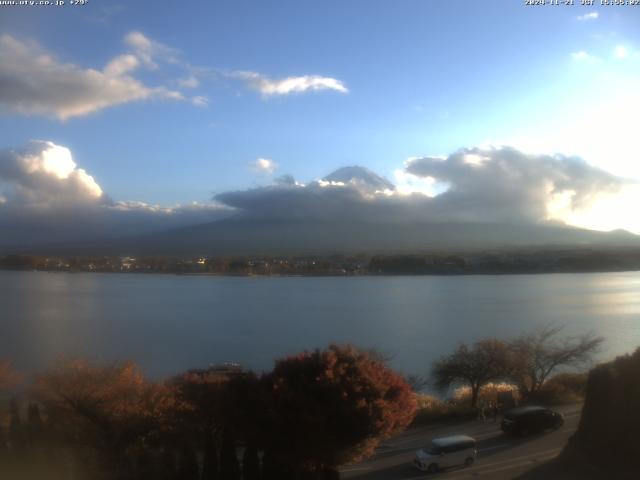 河口湖からの富士山