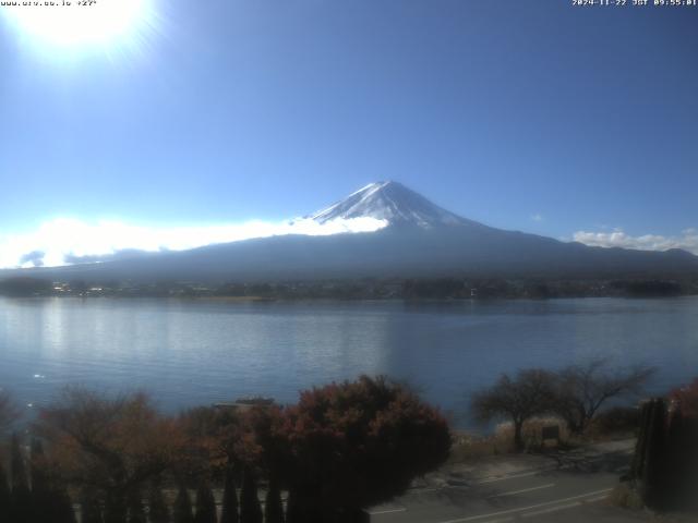 河口湖からの富士山