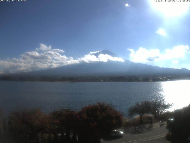 河口湖からの富士山