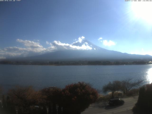 河口湖からの富士山