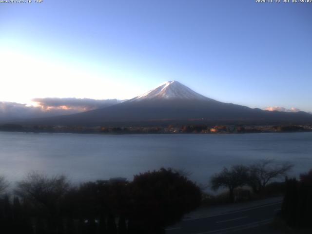 河口湖からの富士山