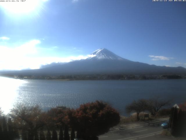 河口湖からの富士山