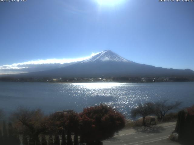 河口湖からの富士山