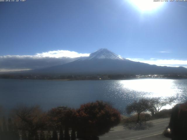 河口湖からの富士山